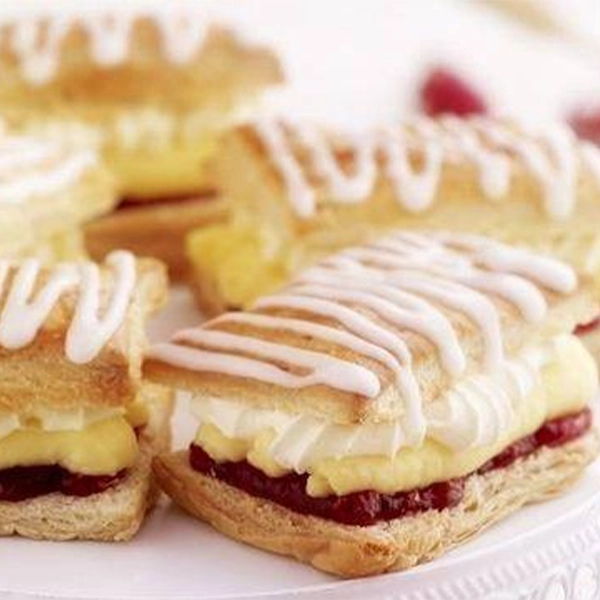 Raspberry & Custard Cream Slice